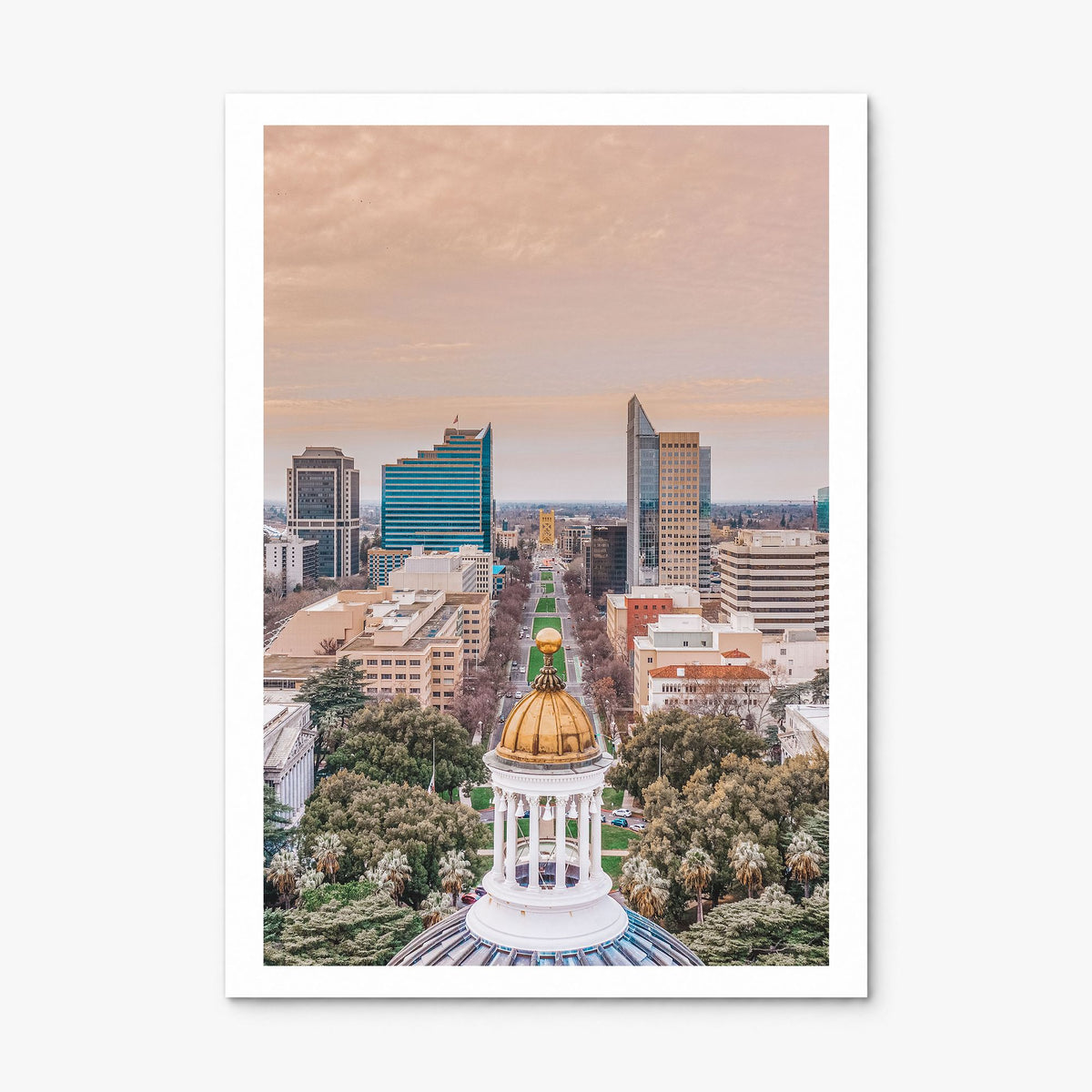 Sacramento Photo No 1 Poster, print only (unframed), white border