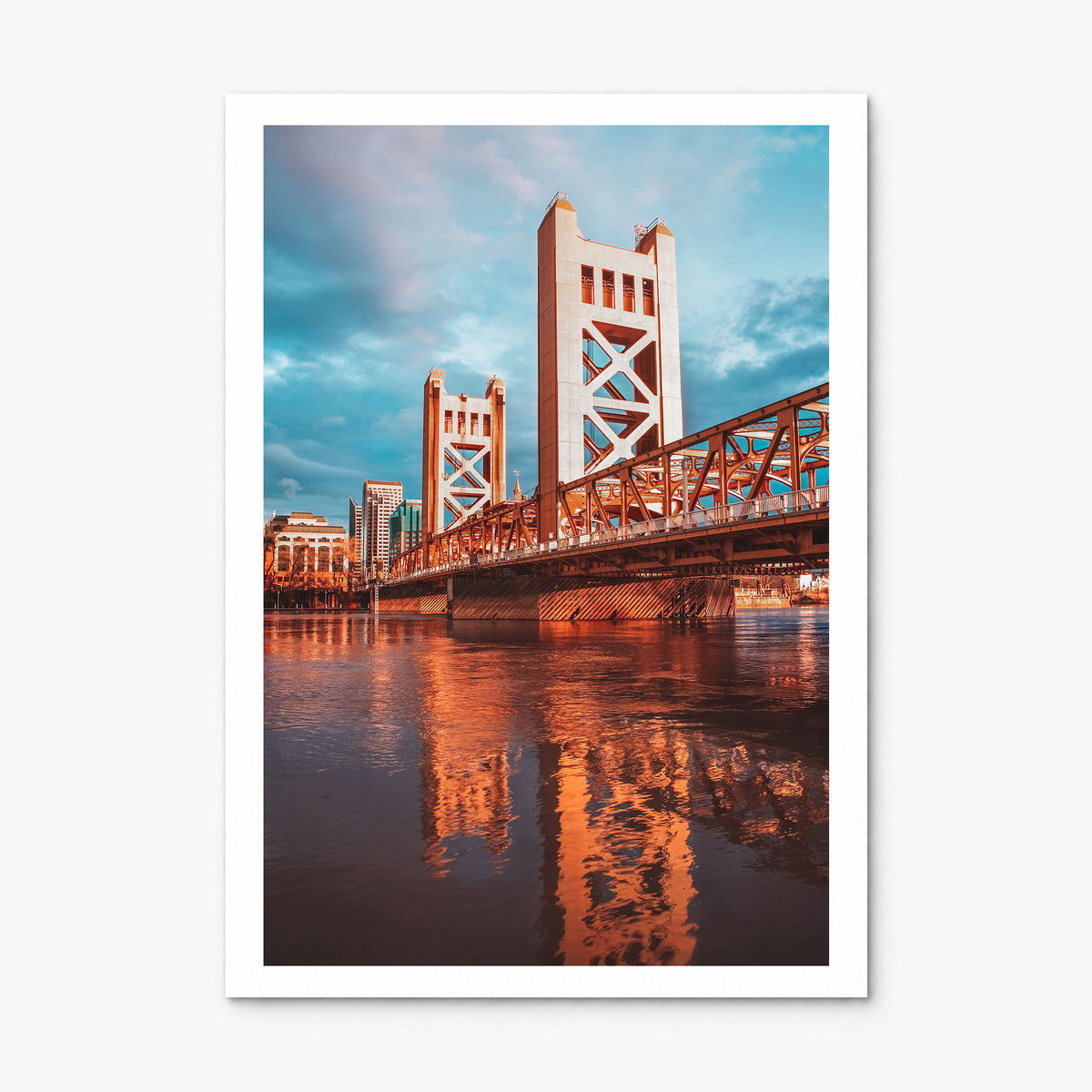 Sacramento Photo No 2 Poster, print only (unframed), white border