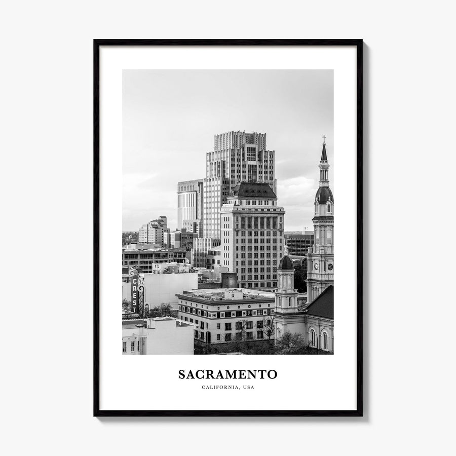 Sacramento Classic No 1 Poster, framed poster mockup
