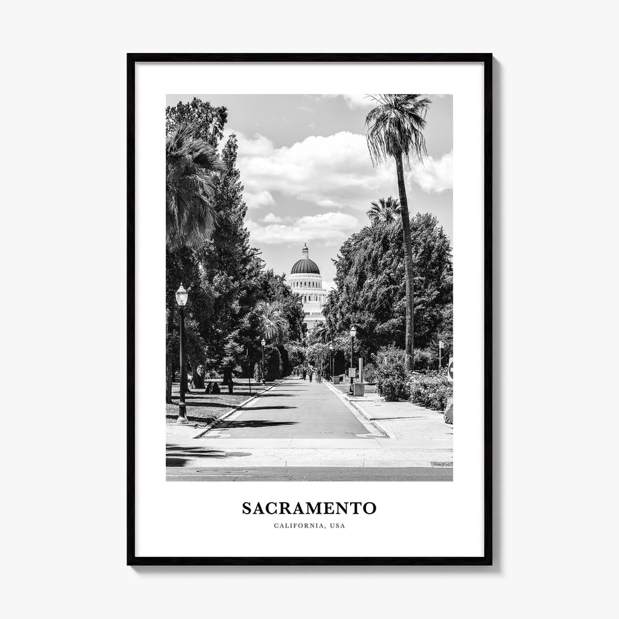 Sacramento Classic No 2 Poster, framed poster mockup