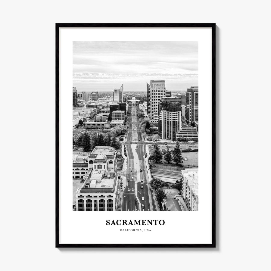 Sacramento Classic No 3 Poster, framed poster mockup