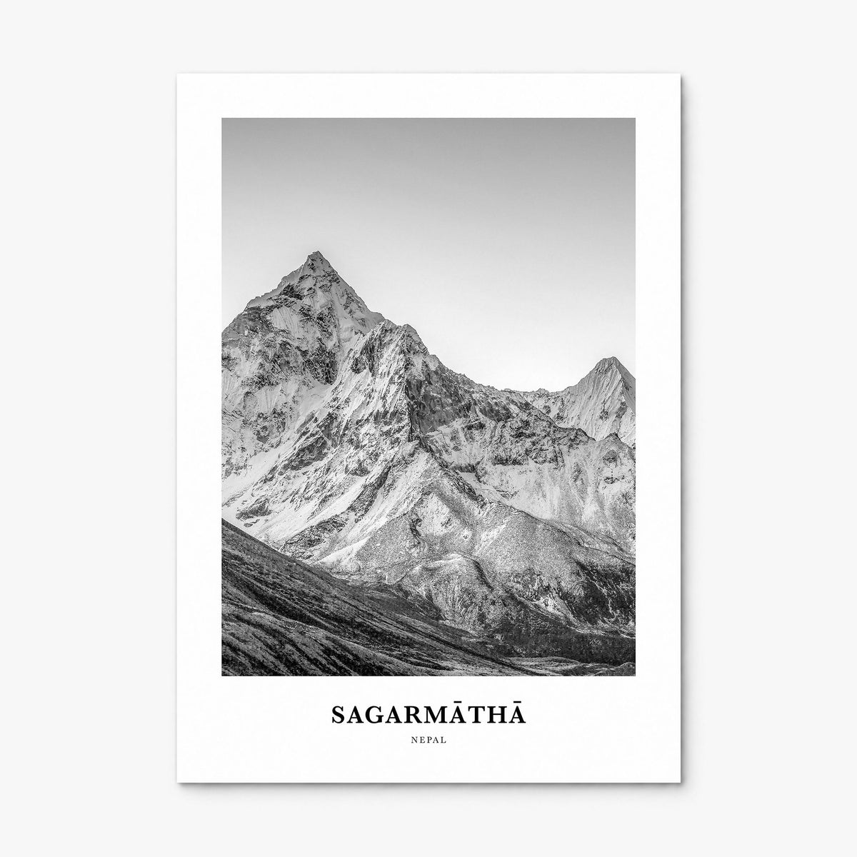 Sagarmatha National Park Classic Poster, print only (unframed)