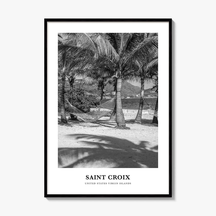 Saint Croix Classic Poster, framed poster mockup