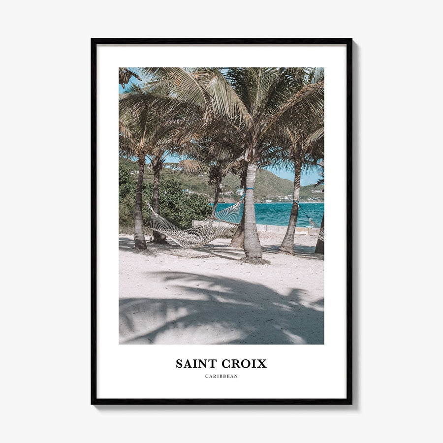Saint Croix Classic Poster, framed poster mockup