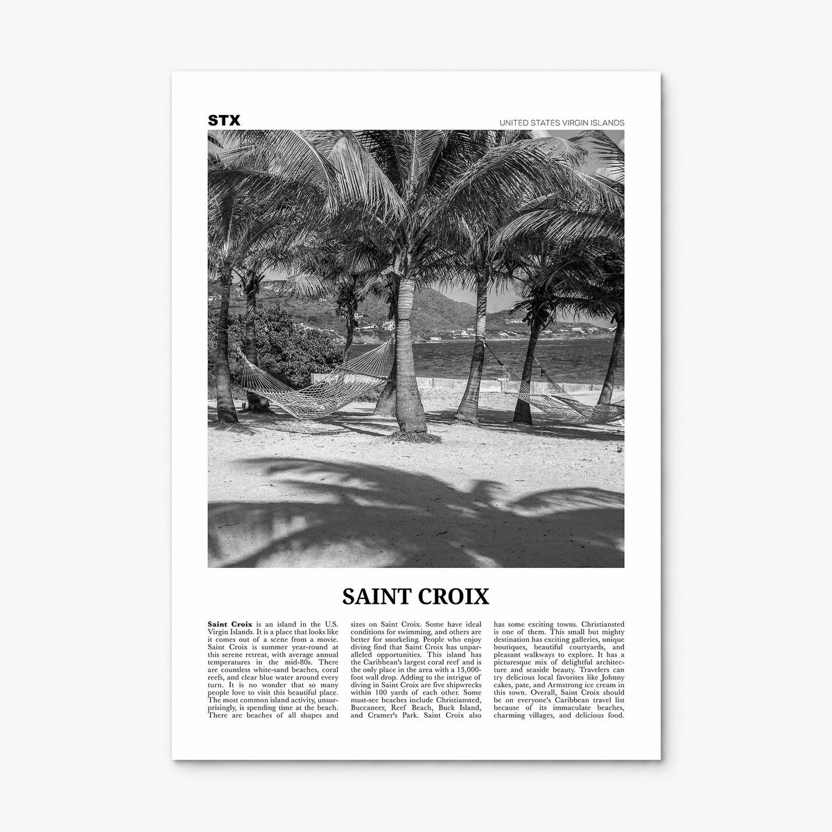 Saint Croix Newspaper Poster, print only (unframed)