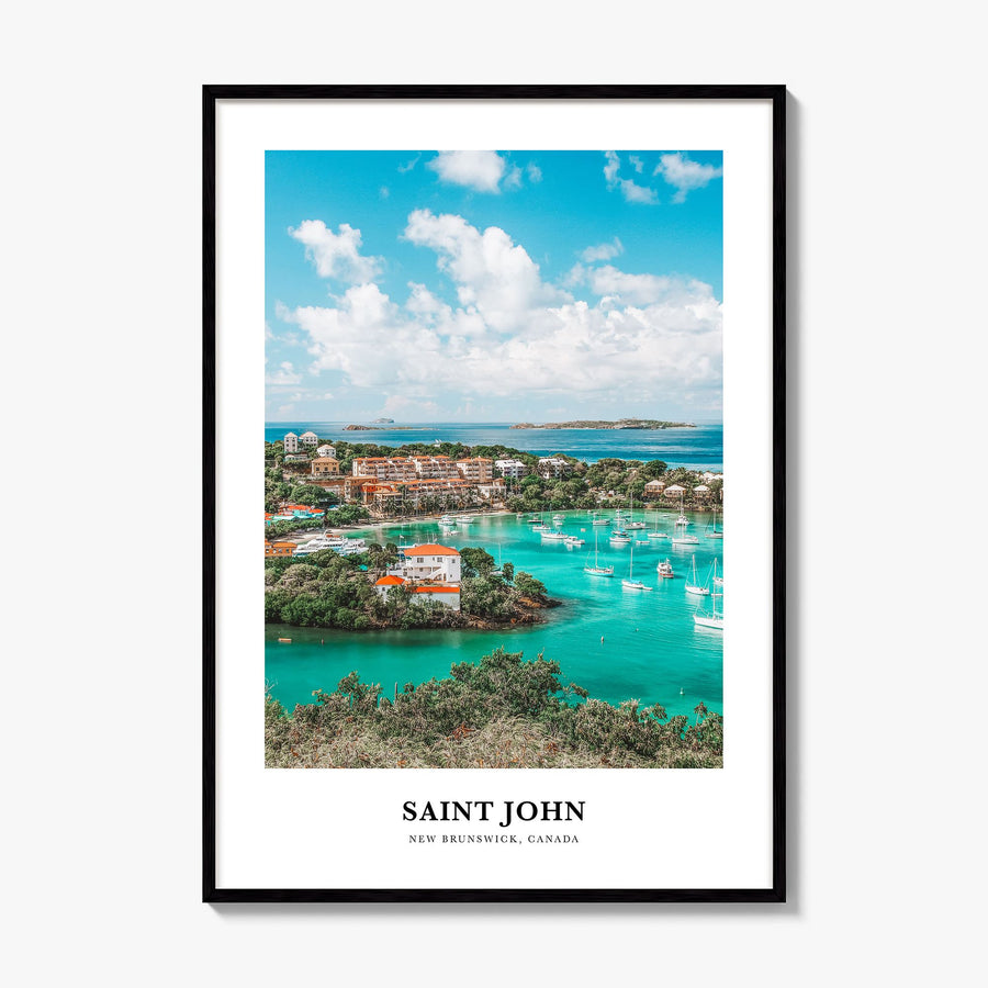 Saint John Classic Poster, framed poster mockup