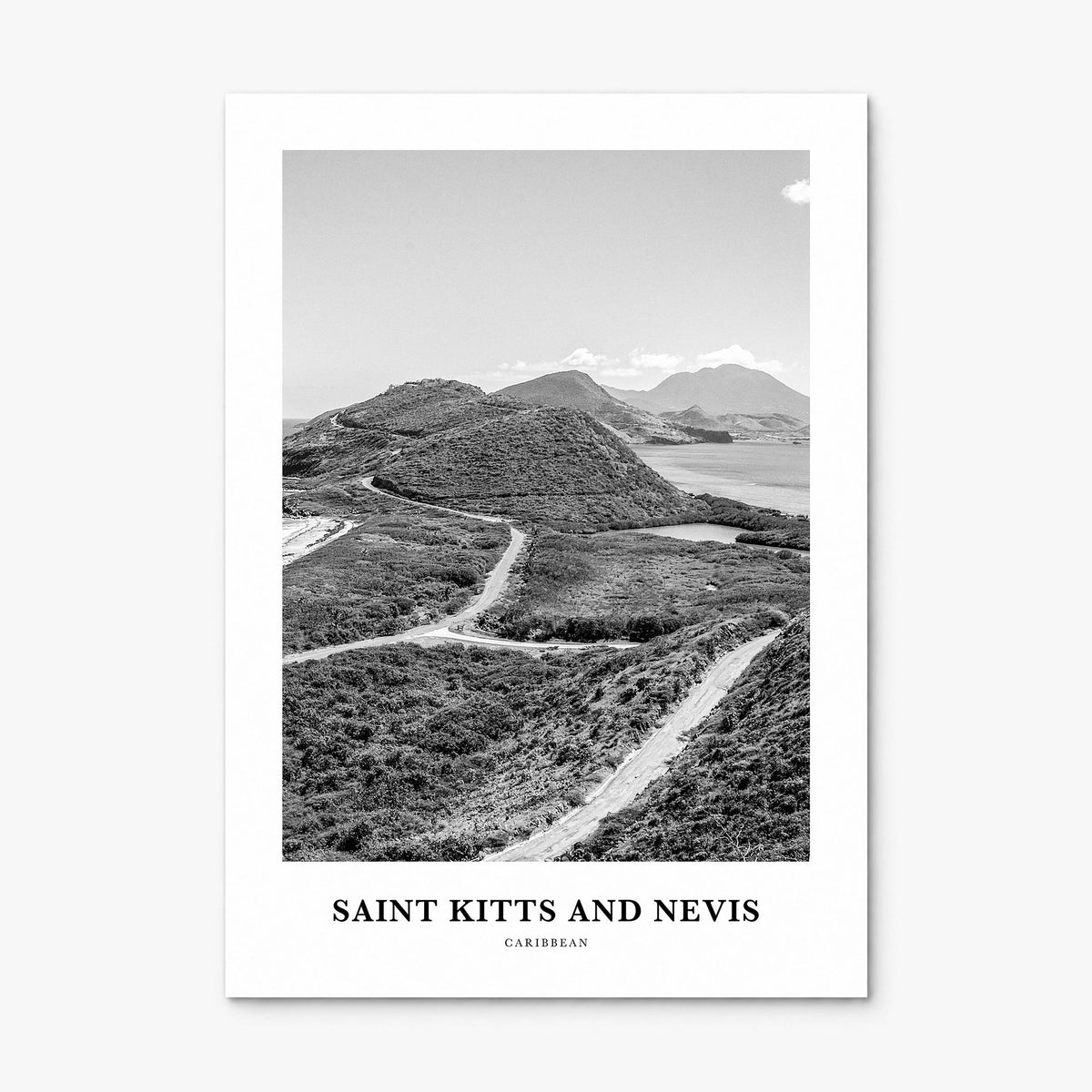 Saint Kitts and Nevis Classic Poster, print only (unframed)
