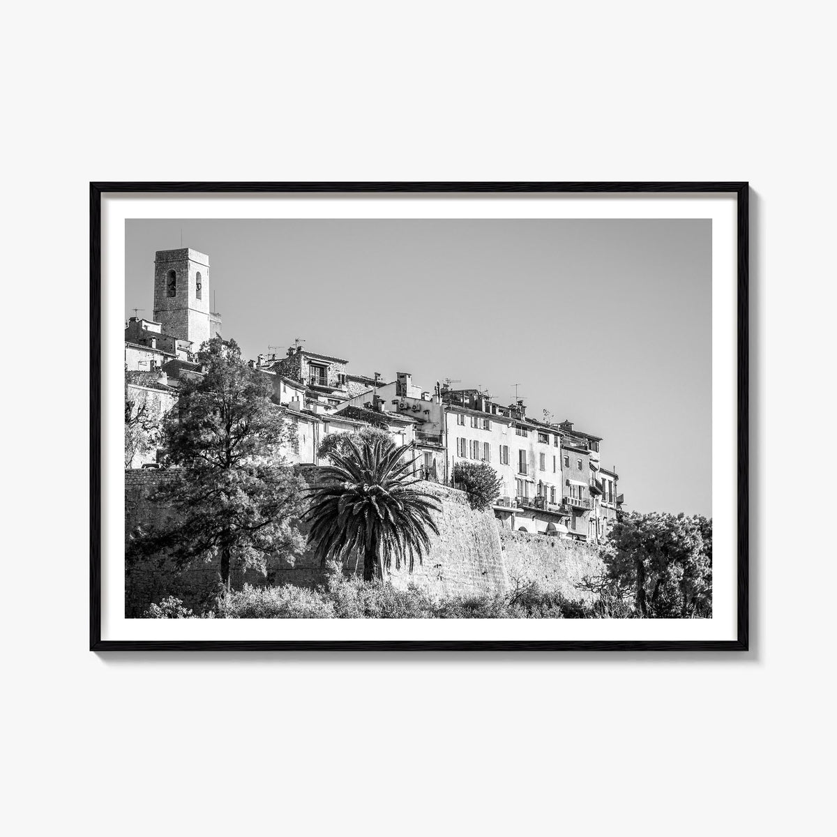 Saint Paul black & white photo poster of Minnesota, USA – horizontal wall art, unframed print shown in interior mockup