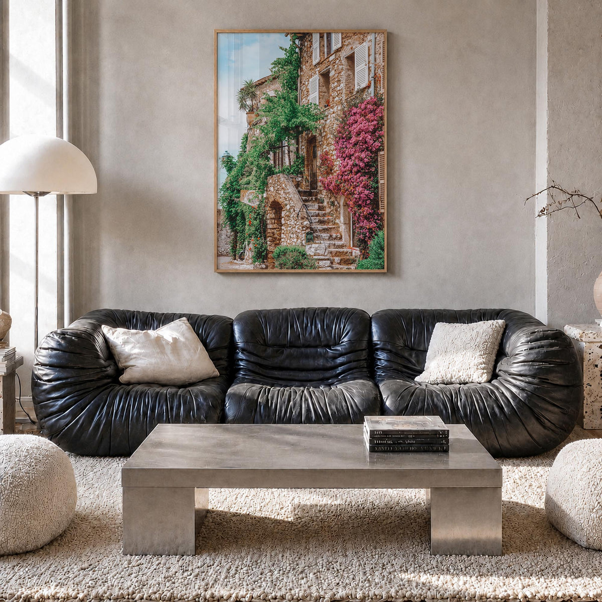 Saint Paul no. 3 colorful photo poster of Minnesota, USA – vertical wall art in natural wood frame, hanging on wall