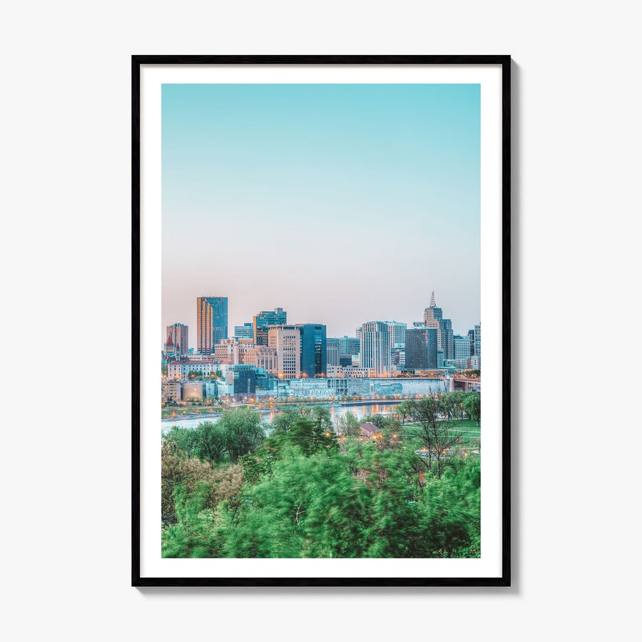 Saint Paul Photo No 1 Poster, framed poster mockup, white border