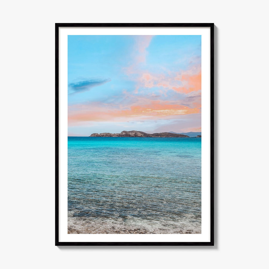 Saint Thomas Photo No 2 Poster, framed poster mockup, white border