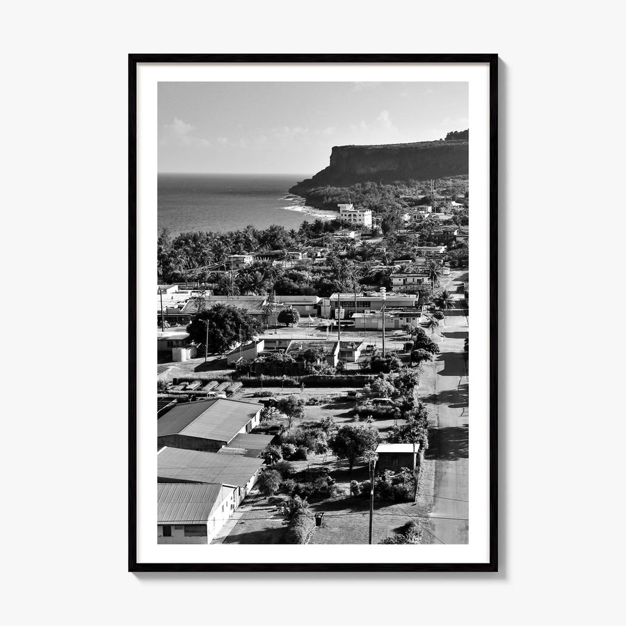 Saipan Photo Poster, framed poster mockup, white border