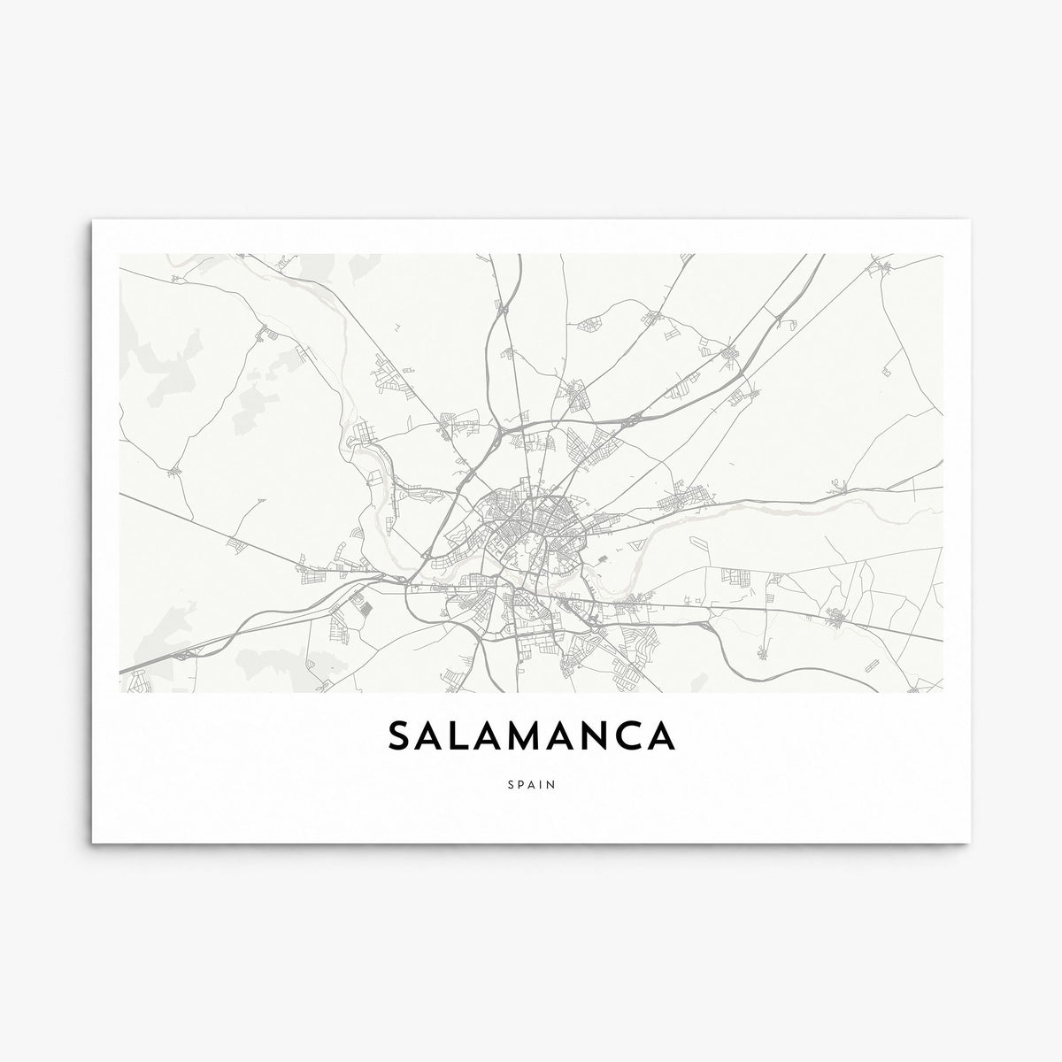 Salamanca Map Poster, print only (unframed)