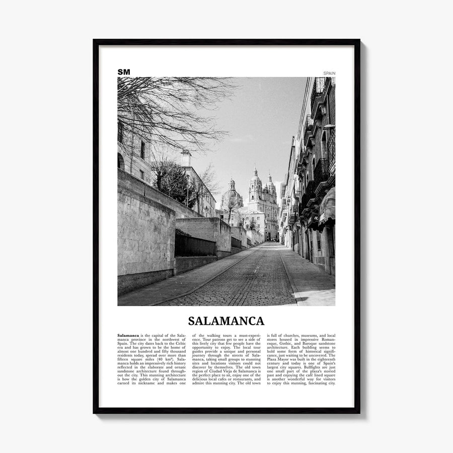 Salamanca Newspaper Poster, framed poster mockup