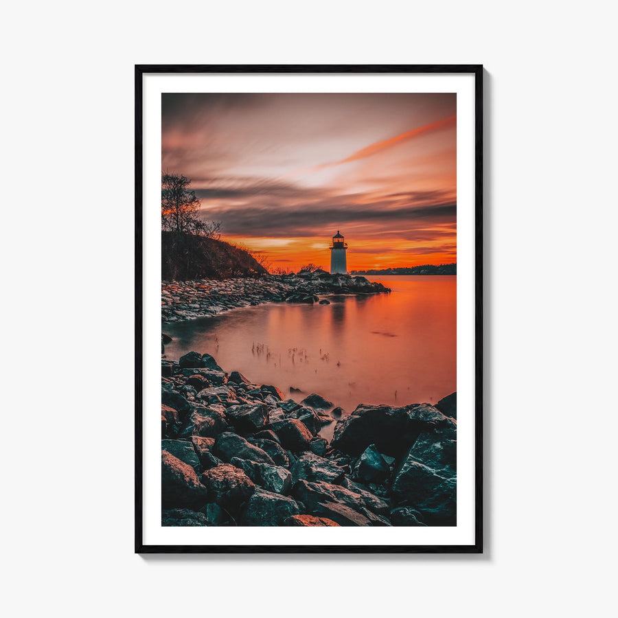 Salem, Massachusetts colorful photo poster of Massachusetts, USA – vertical wall art, unframed print shown in interior mockup
