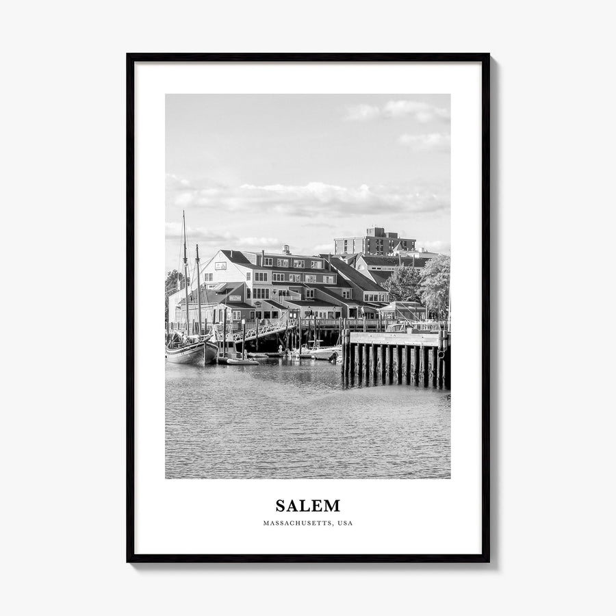 Salem, Massachusetts Classic Poster, framed poster mockup