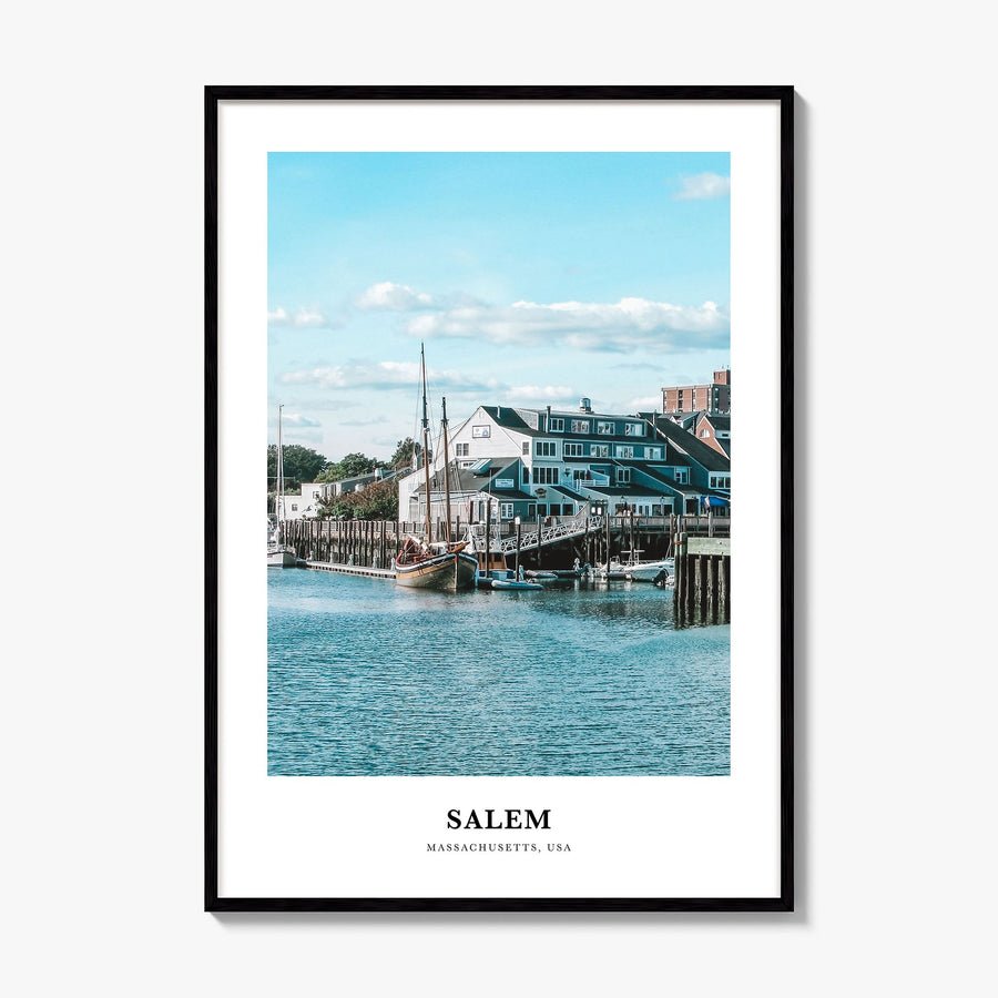 Salem, Massachusetts Classic Poster, framed poster mockup