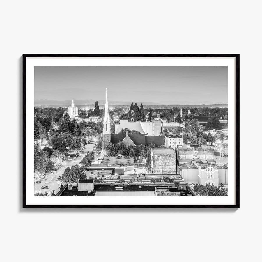 Salem, Oregon Photo Poster, framed poster mockup, white border