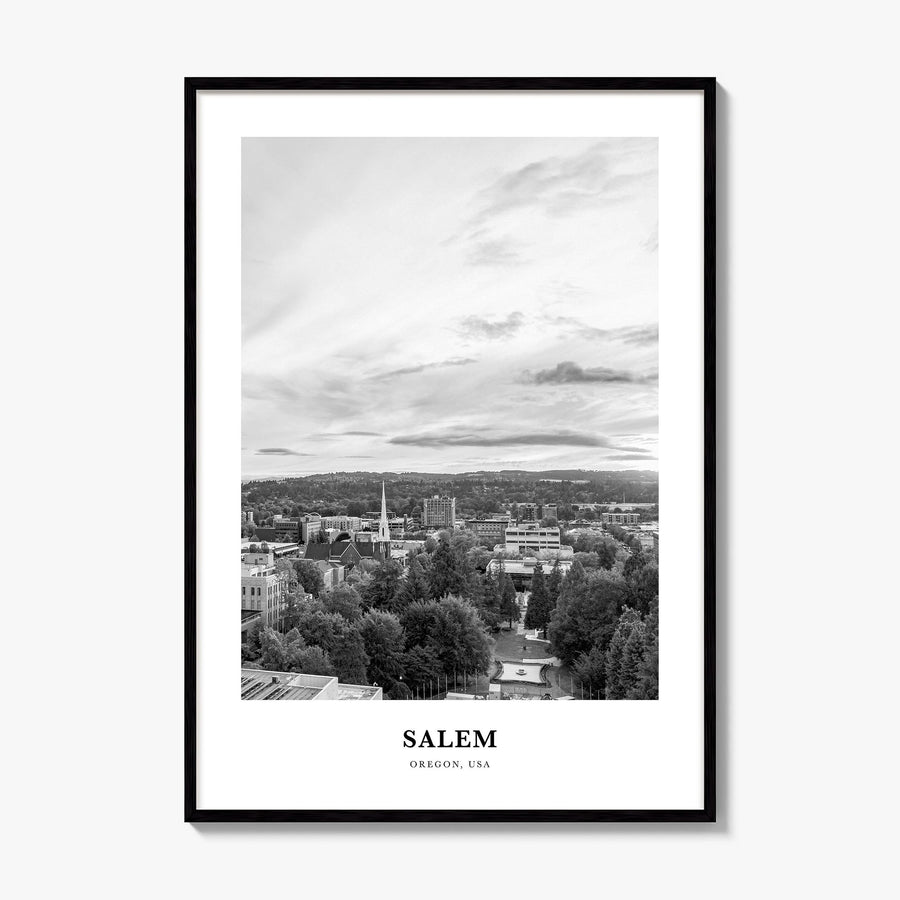 Salem, Oregon Classic Poster, framed poster mockup