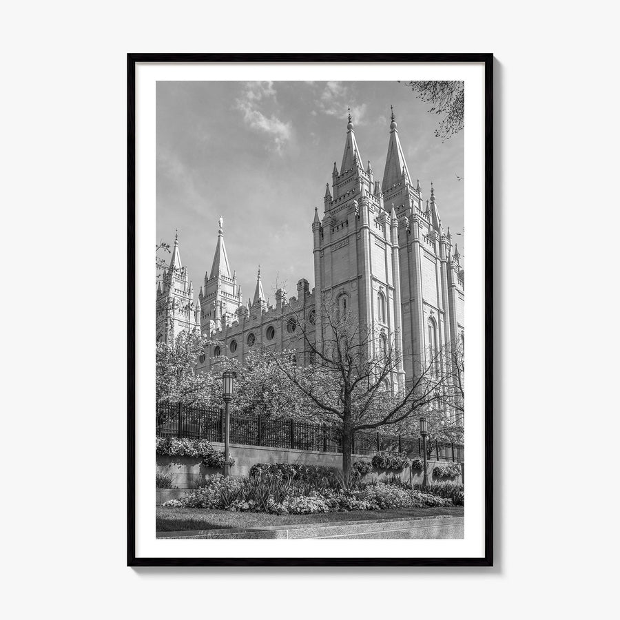Salt Lake City Photo No 2 Poster, framed poster mockup, white border