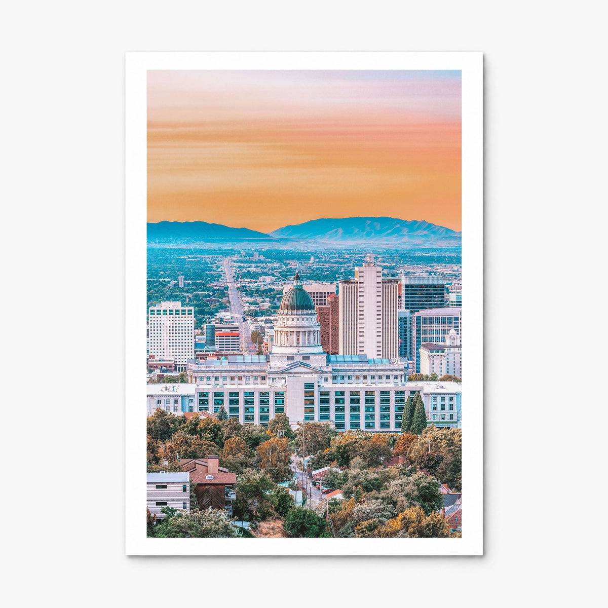 Salt Lake City Photo No 1 Poster, print only (unframed), white border