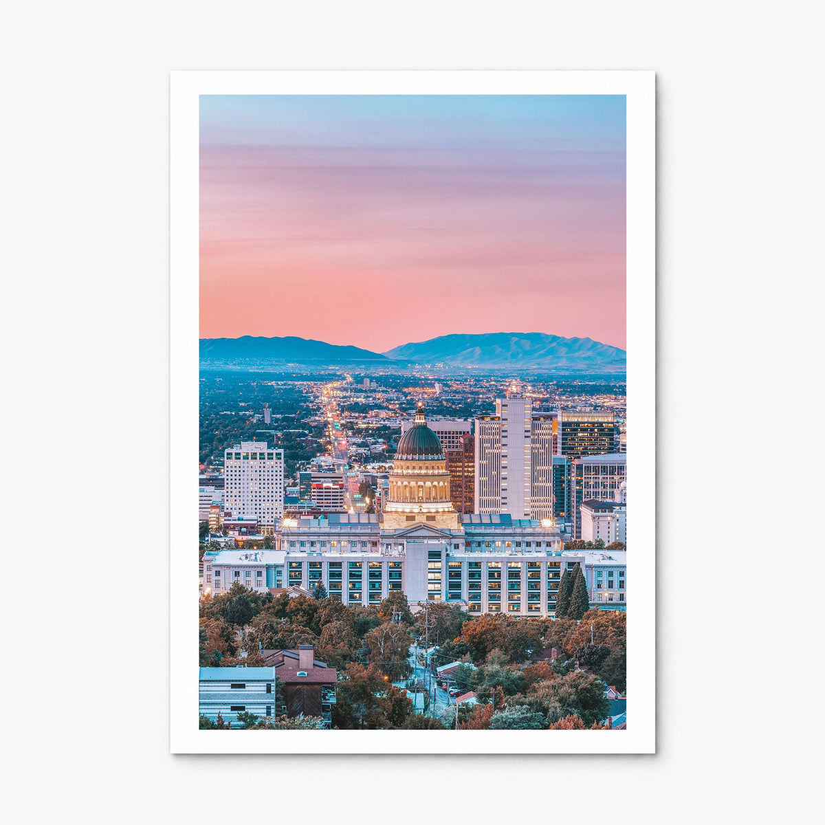 Salt Lake City Photo No 2 Poster, print only (unframed), white border