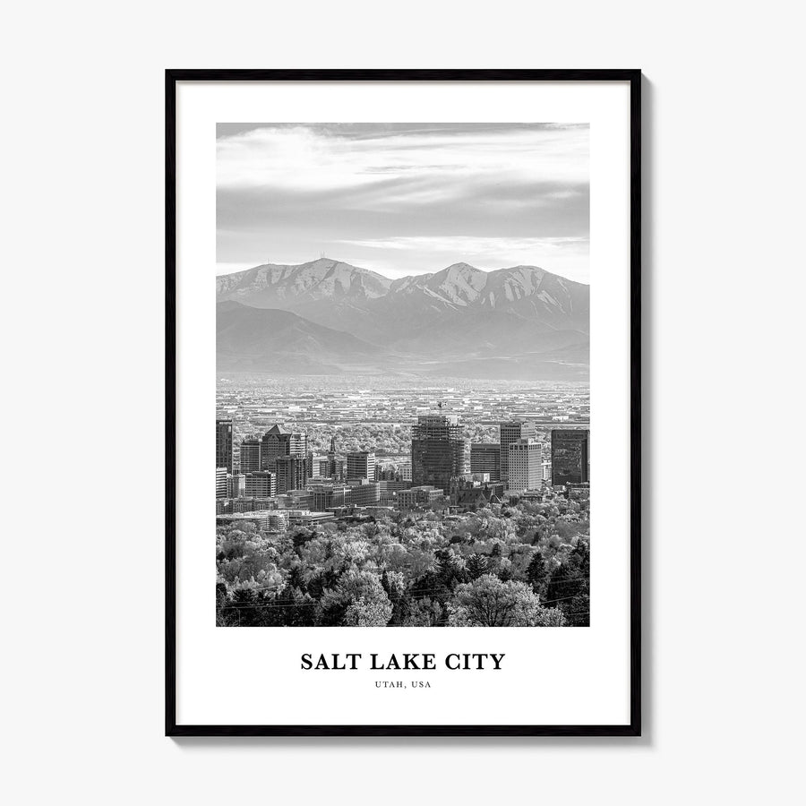 Salt Lake City Classic No 2 Poster, framed poster mockup