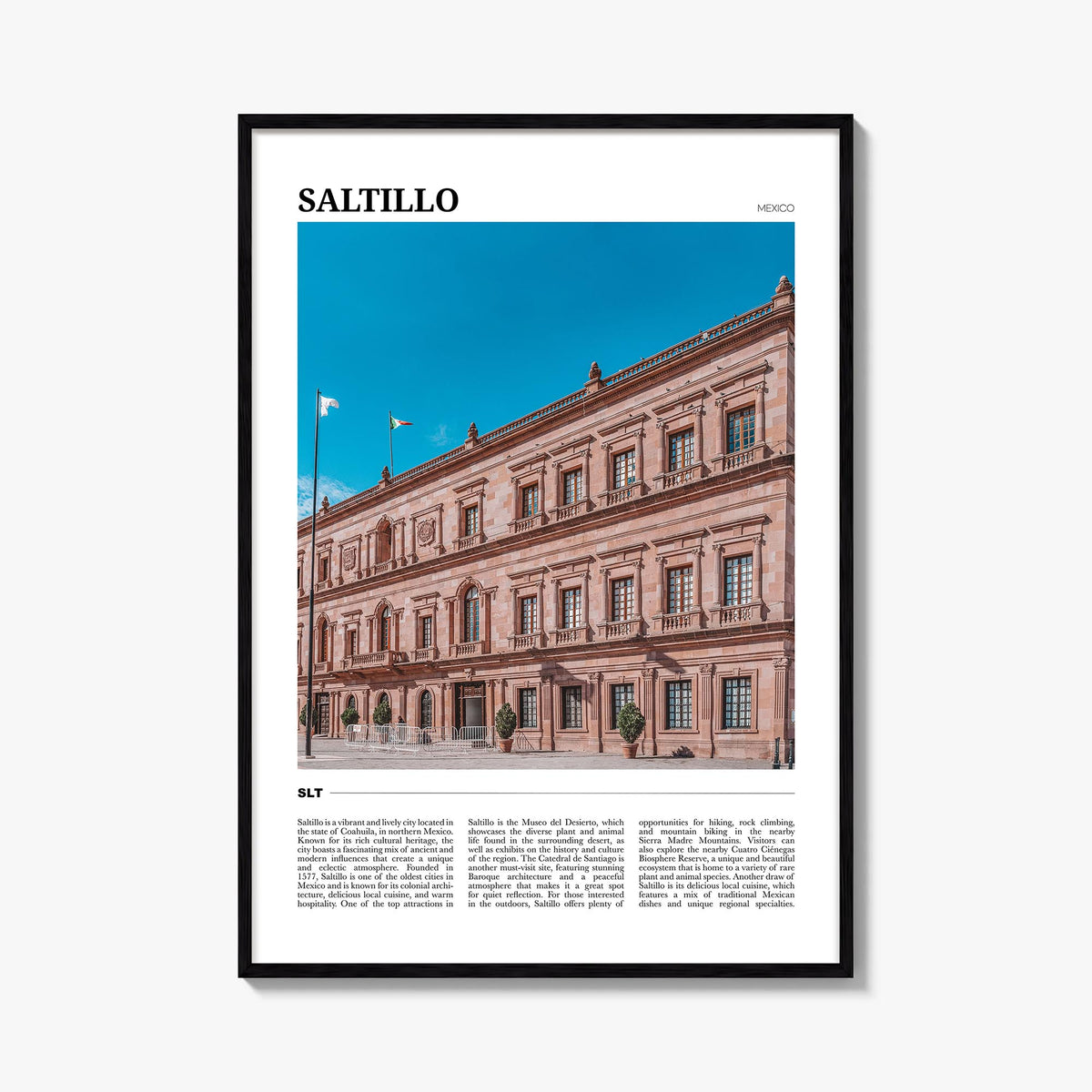 Saltillo Travel Poster