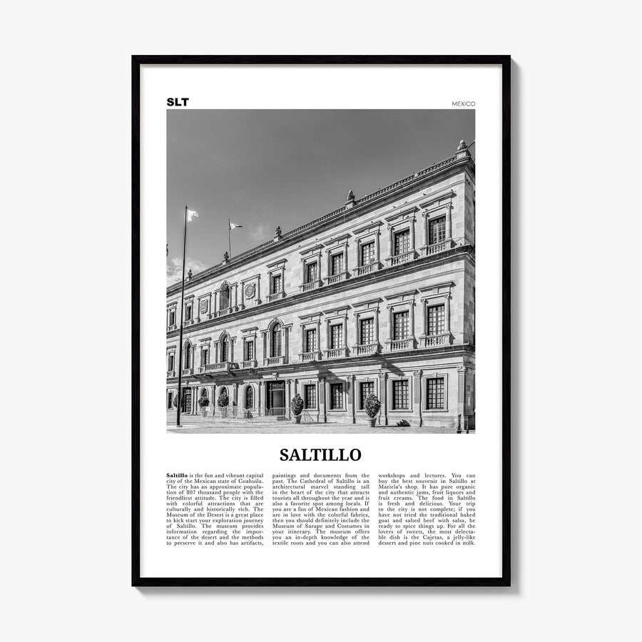 Saltillo Newspaper Poster, framed poster mockup