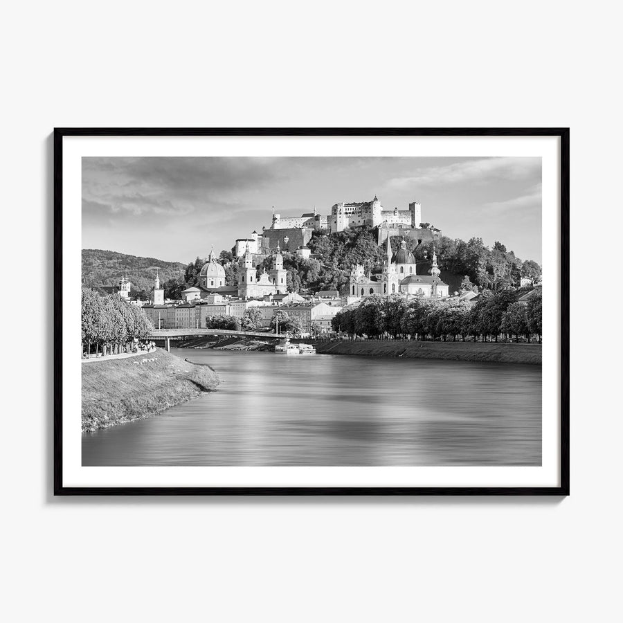 Salzburg Photo Poster, framed poster mockup, white border