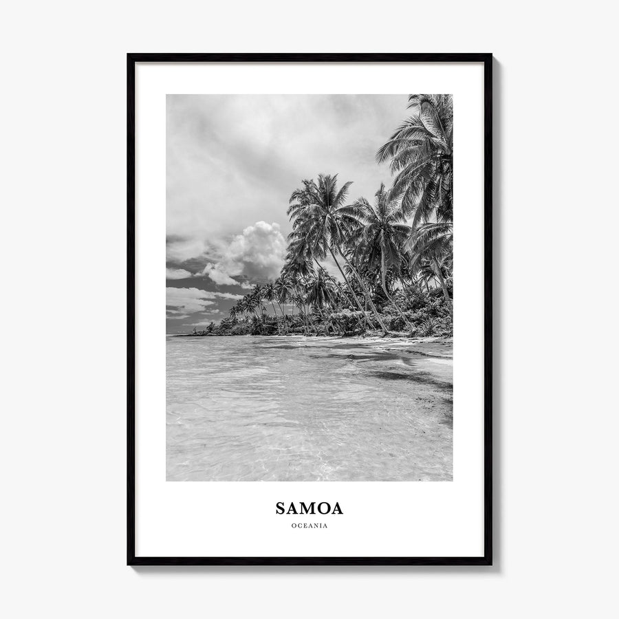 Samoa Classic Poster, framed poster mockup