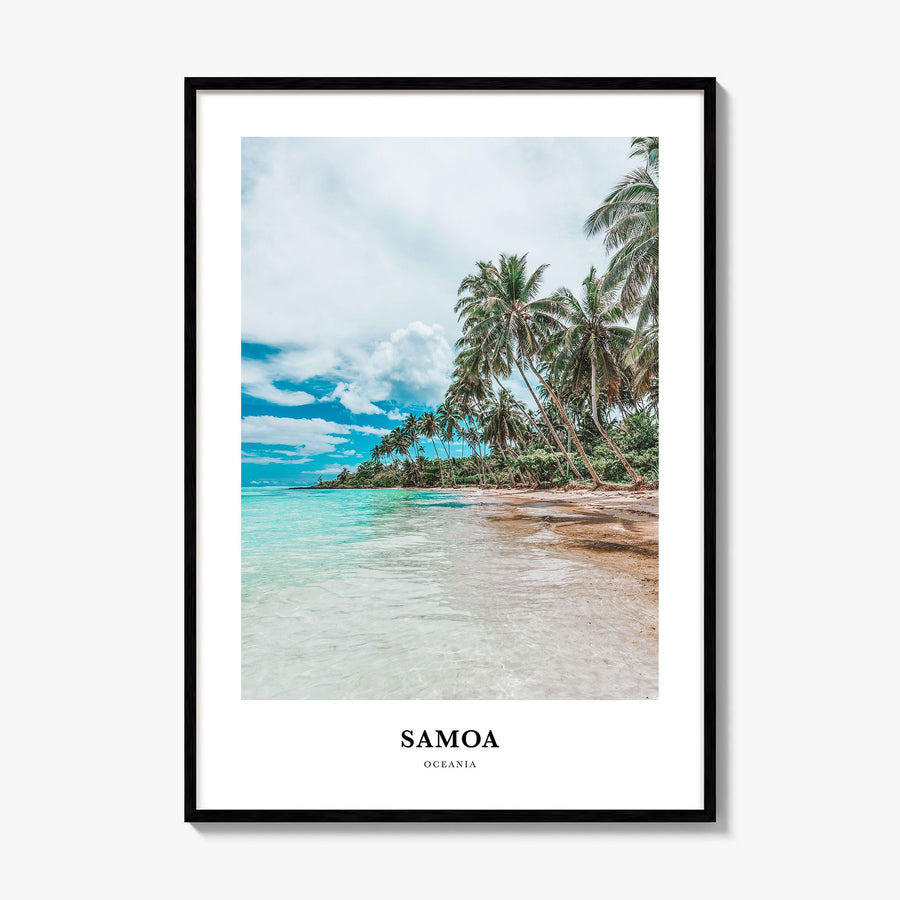 Samoa Classic Poster, framed poster mockup
