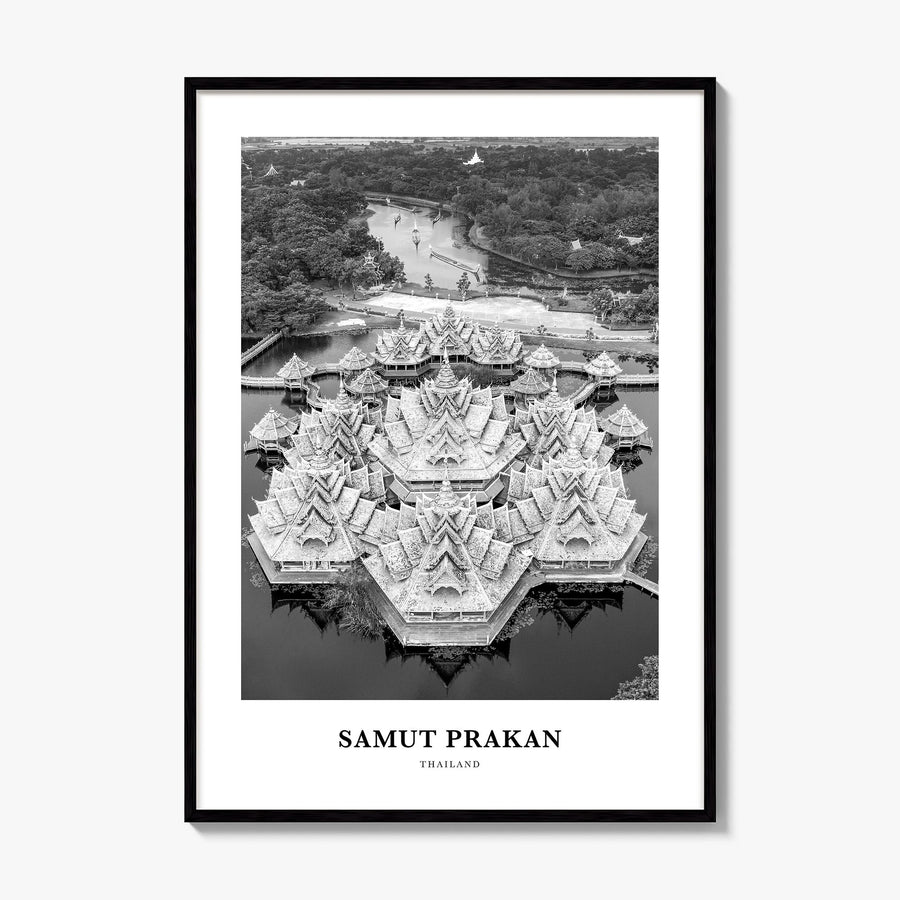 Samut Prakan Classic Poster, framed poster mockup