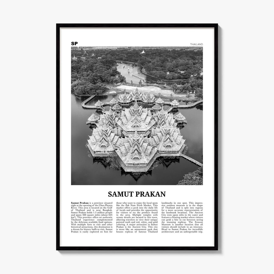 Samut Prakan Newspaper Poster, framed poster mockup