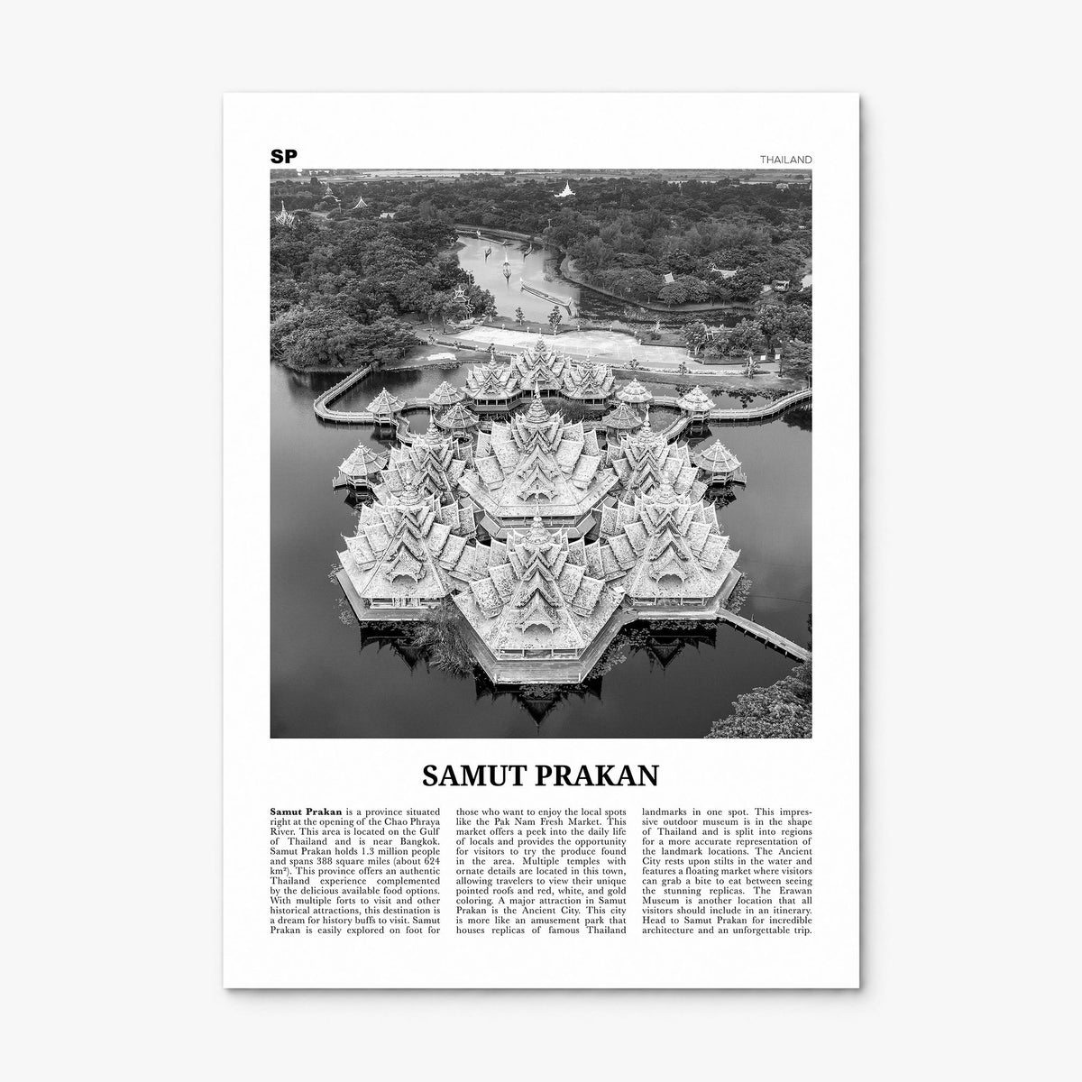 Samut Prakan Newspaper Poster, print only (unframed)