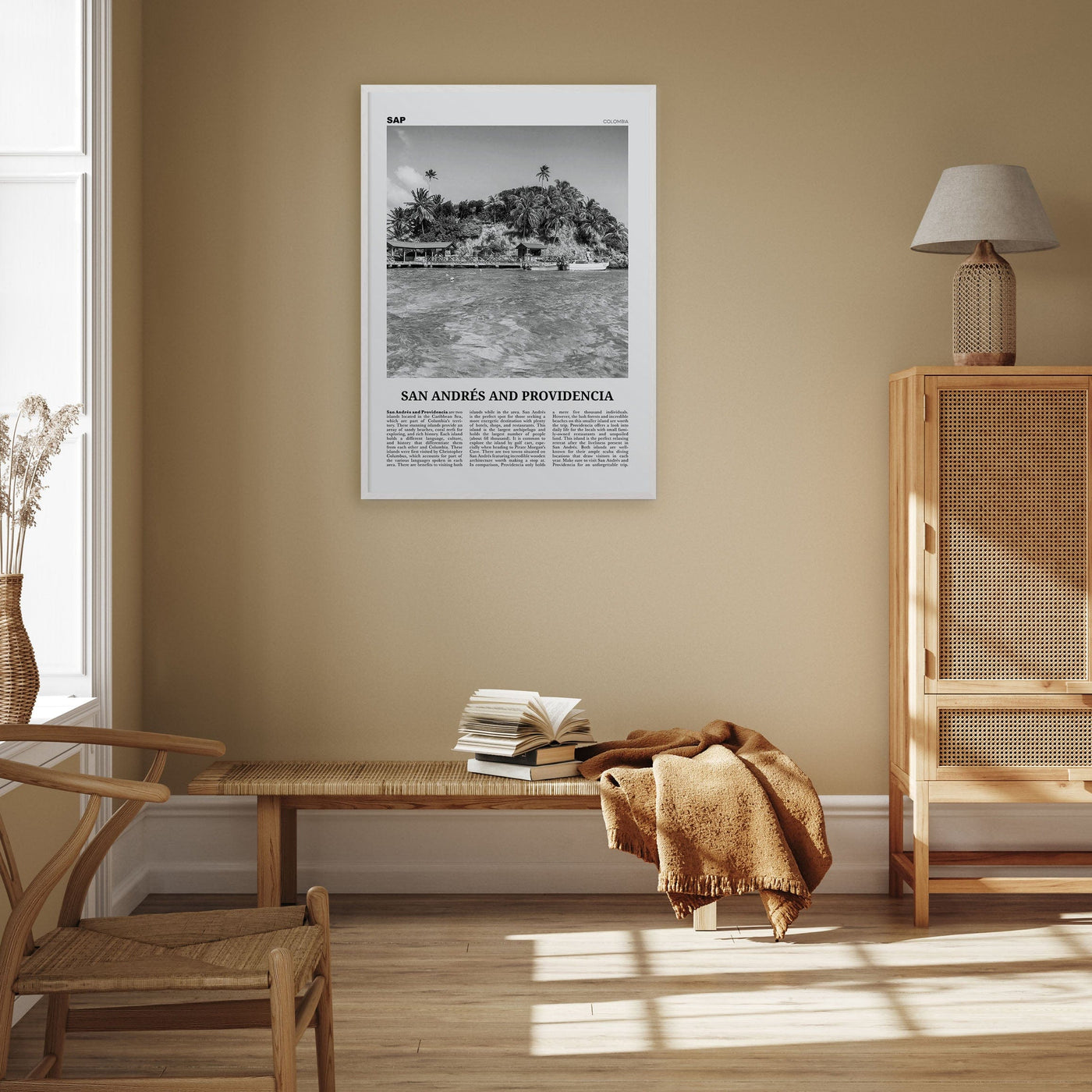 San Andrés and Providencia Poster Nbourhood Travel B&W Poster