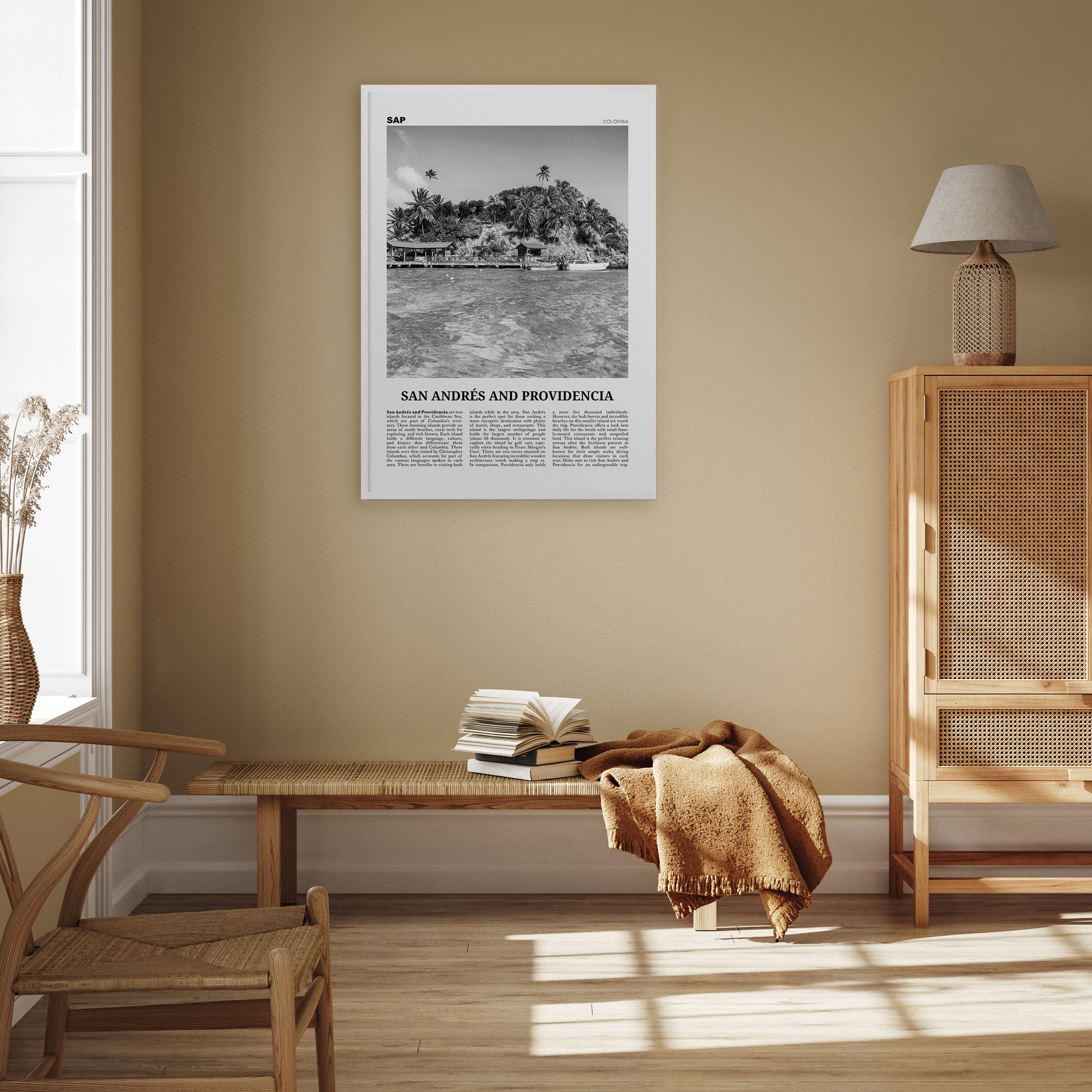 San Andrés and Providencia Poster Nbourhood Travel B&W Poster