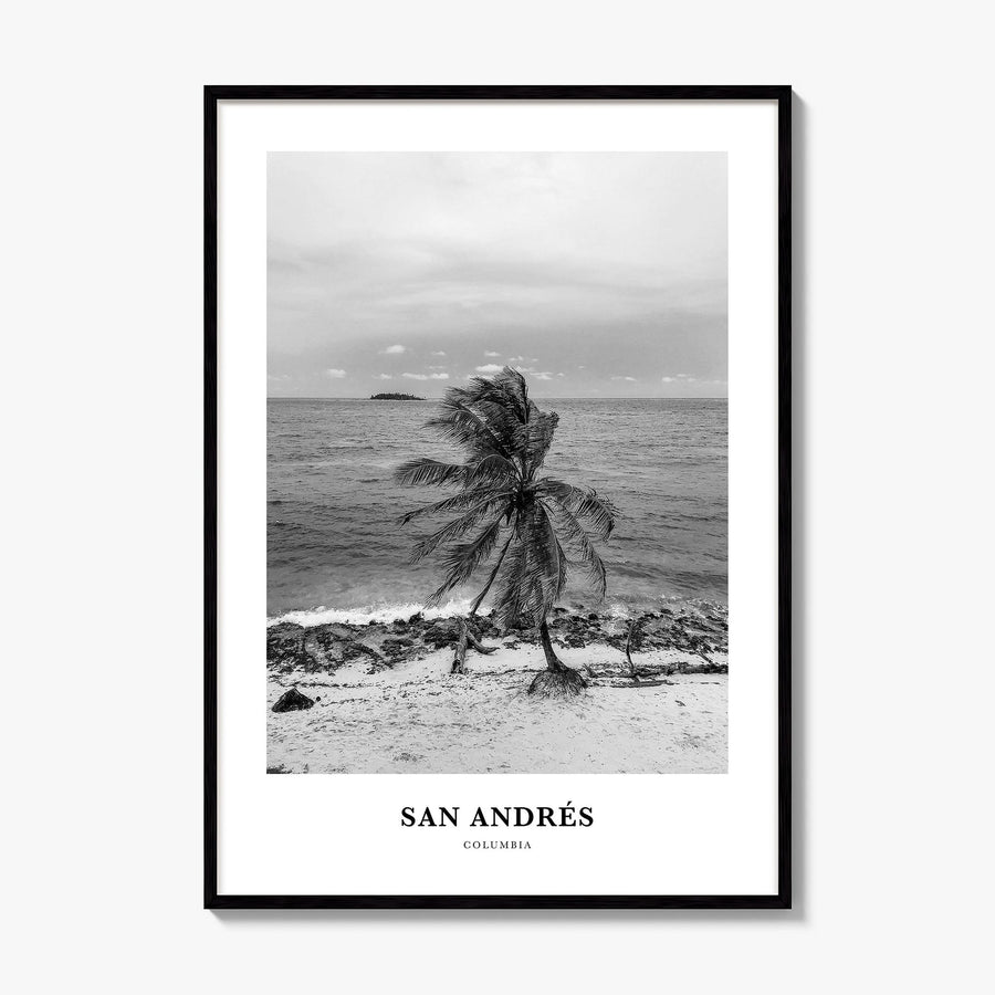 San Andrés Classic Poster, framed poster mockup