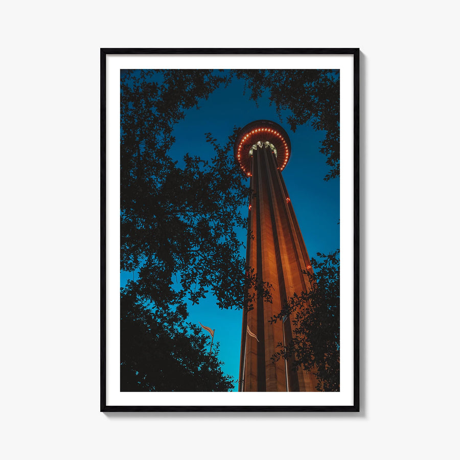 San Antonio no. 3 colorful photo poster of Texas, USA – vertical wall art, unframed print shown in interior mockup
