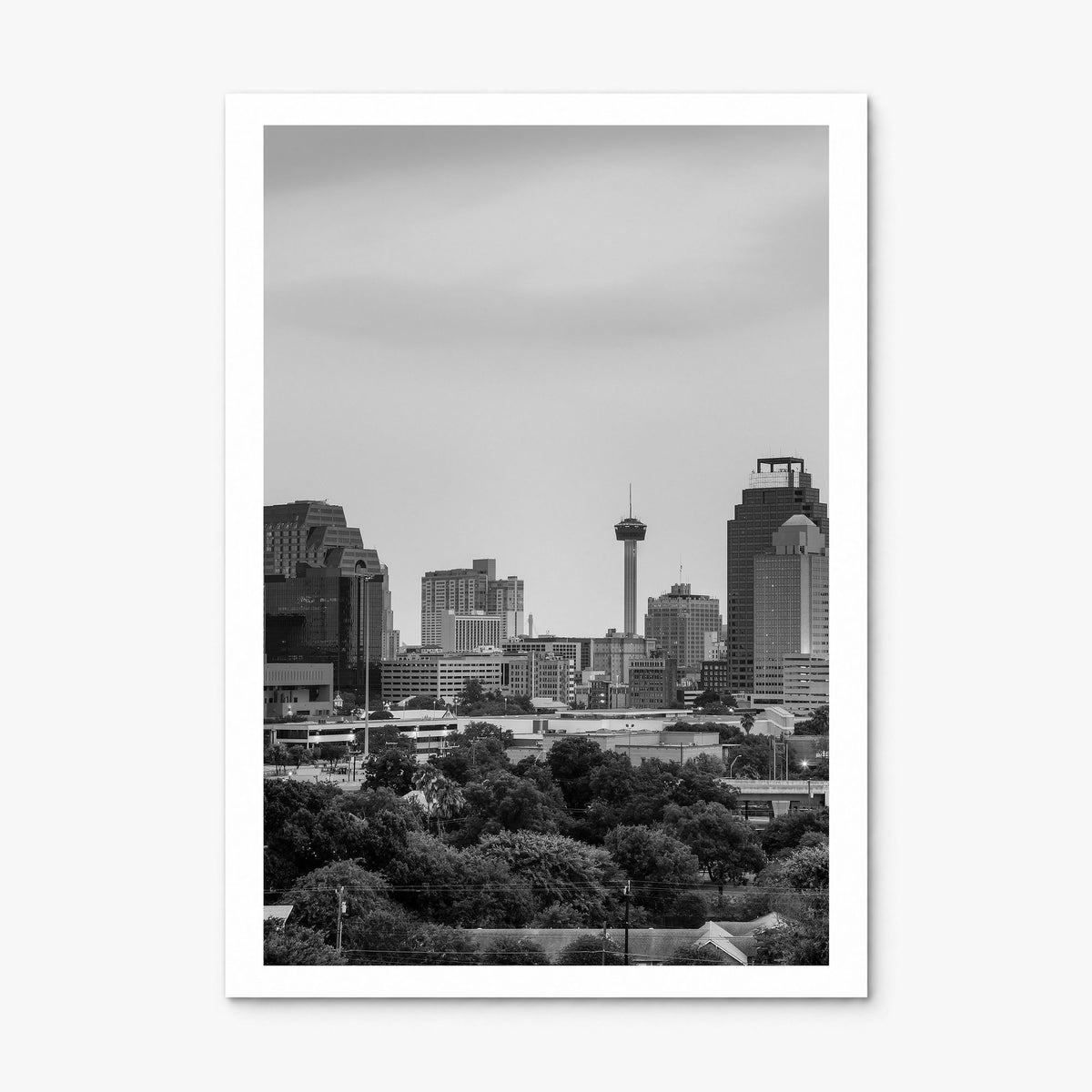 San Antonio Photo Poster, print only (unframed), white border