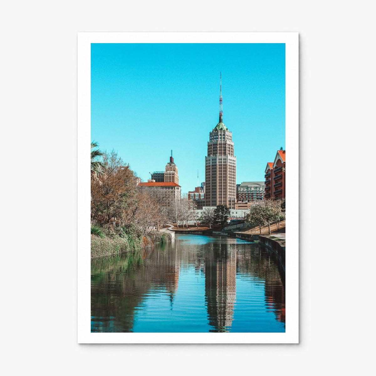 San Antonio Photo No 2 Poster, print only (unframed), white border