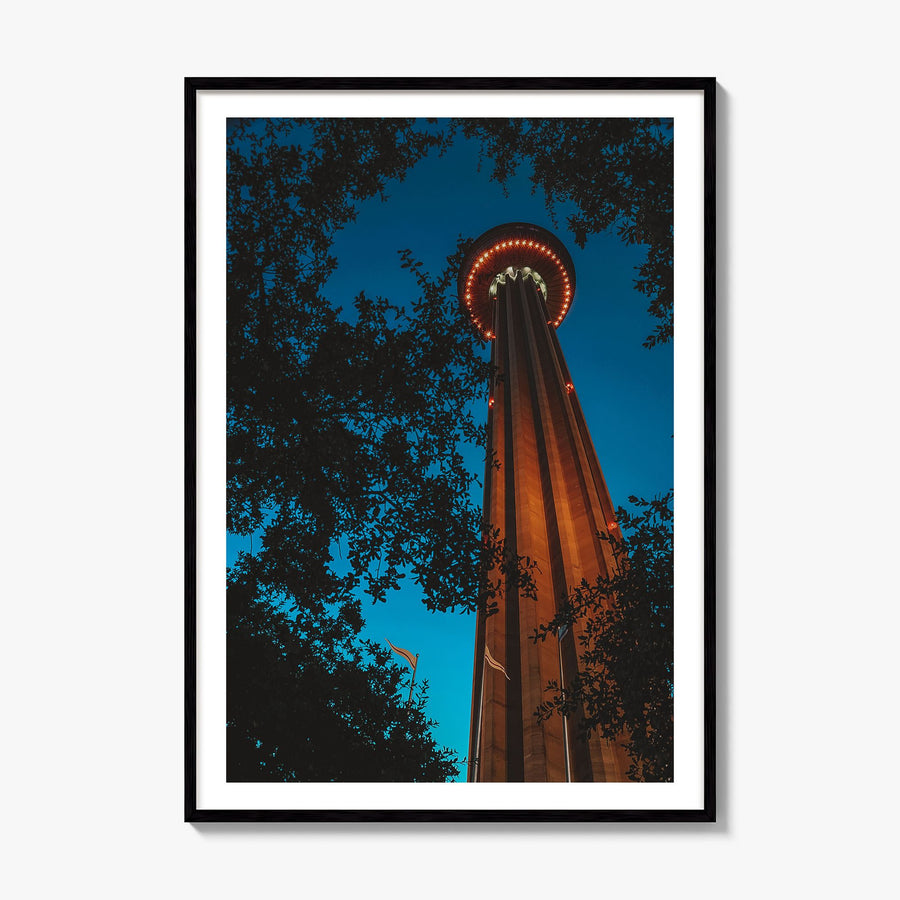 San Antonio Photo No 3 Poster, framed poster mockup, white border