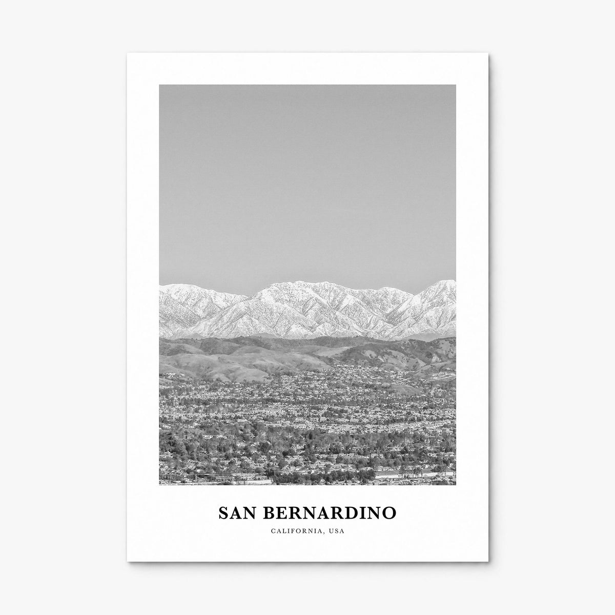 San Bernardino Classic Poster, print only (unframed)