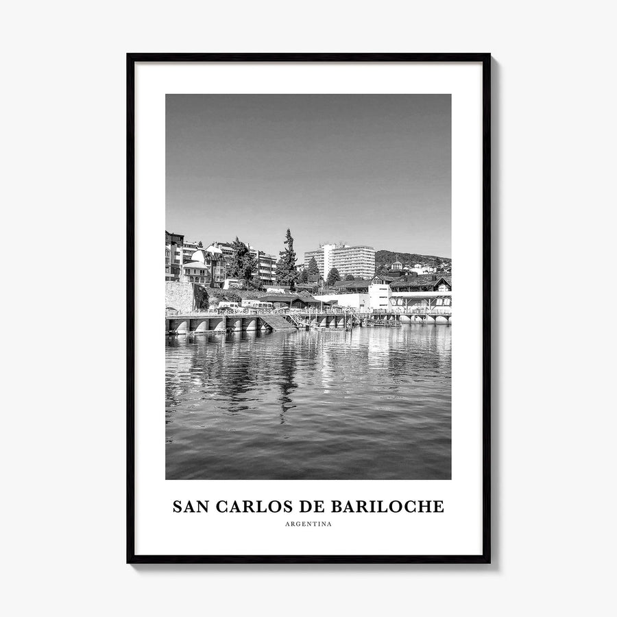 San Carlos de Bariloche Classic Poster, framed poster mockup