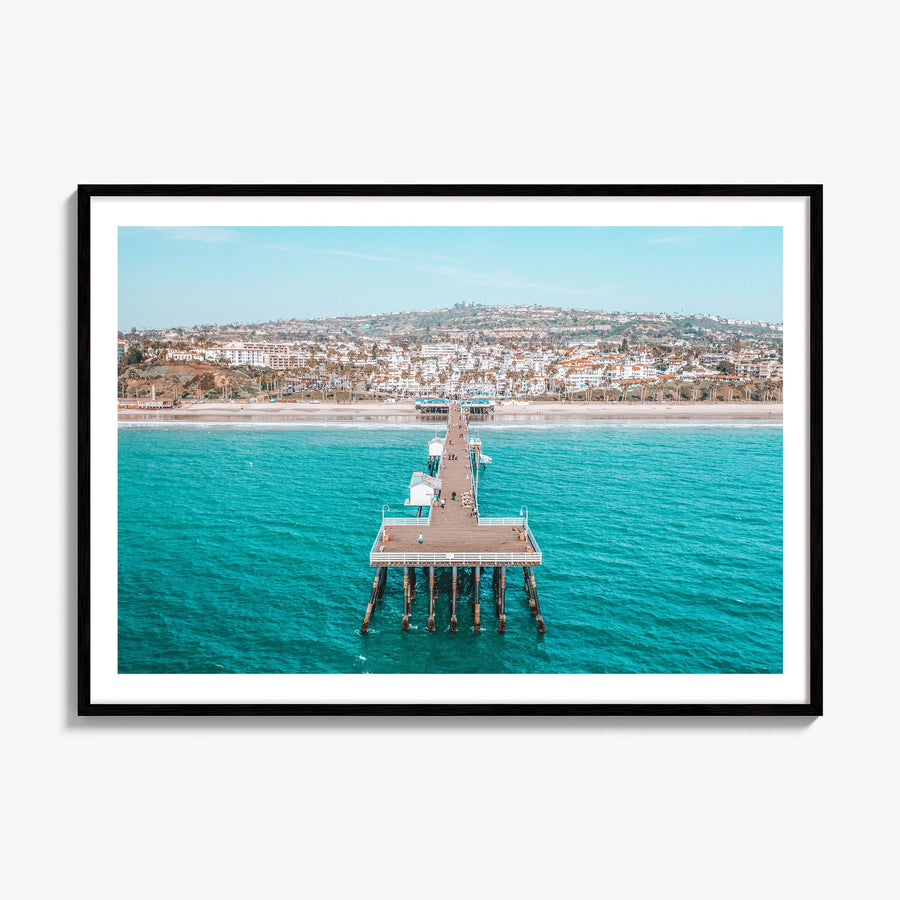 San Clemente Photo Poster, framed poster mockup, white border