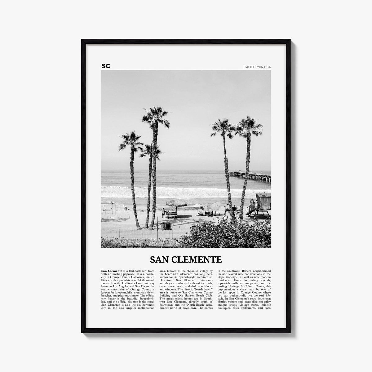San Clemente Newspaper No 1 Poster
