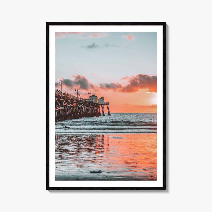 San Clemente no. 2 colorful photo poster of California, USA – vertical wall art, unframed print shown in interior mockup