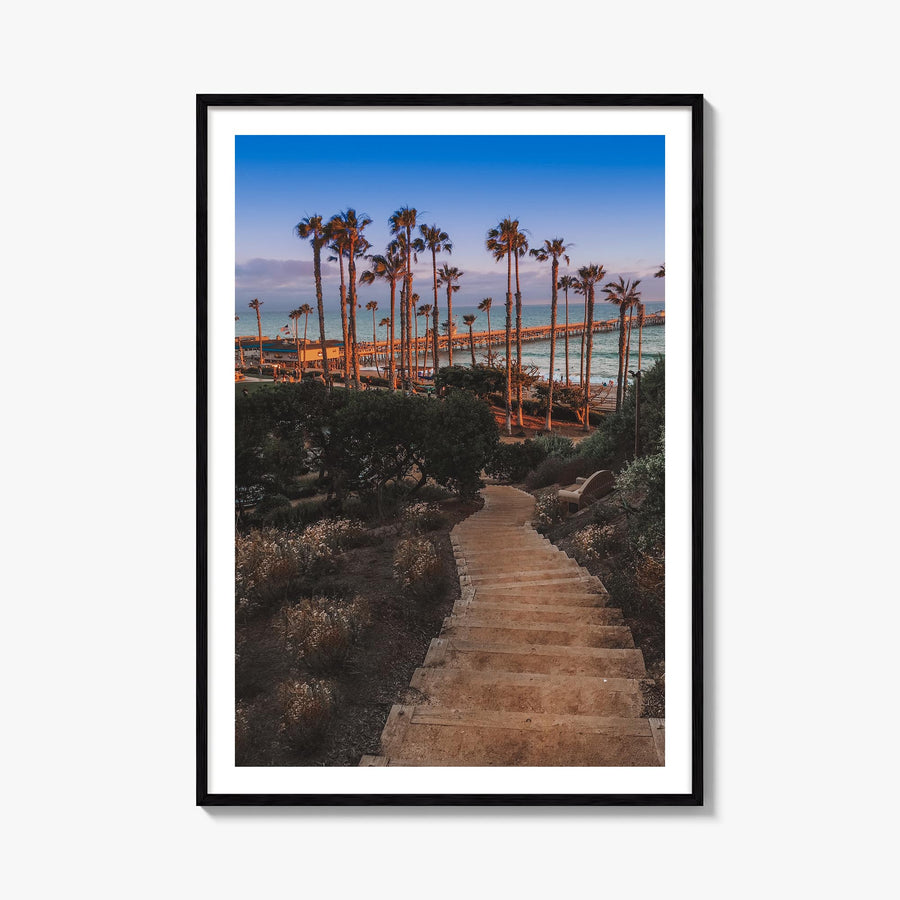 San Clemente no. 3 colorful photo poster of California, USA – vertical wall art, unframed print shown in interior mockup