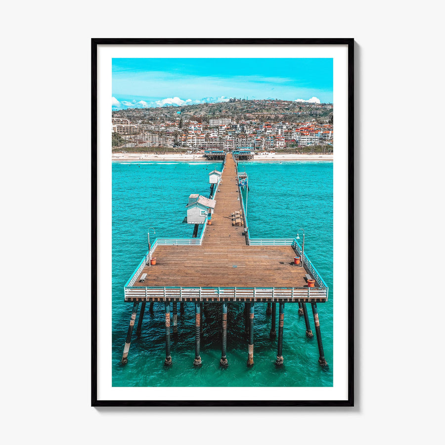 San Clemente Photo No 1 Poster, framed poster mockup, white border