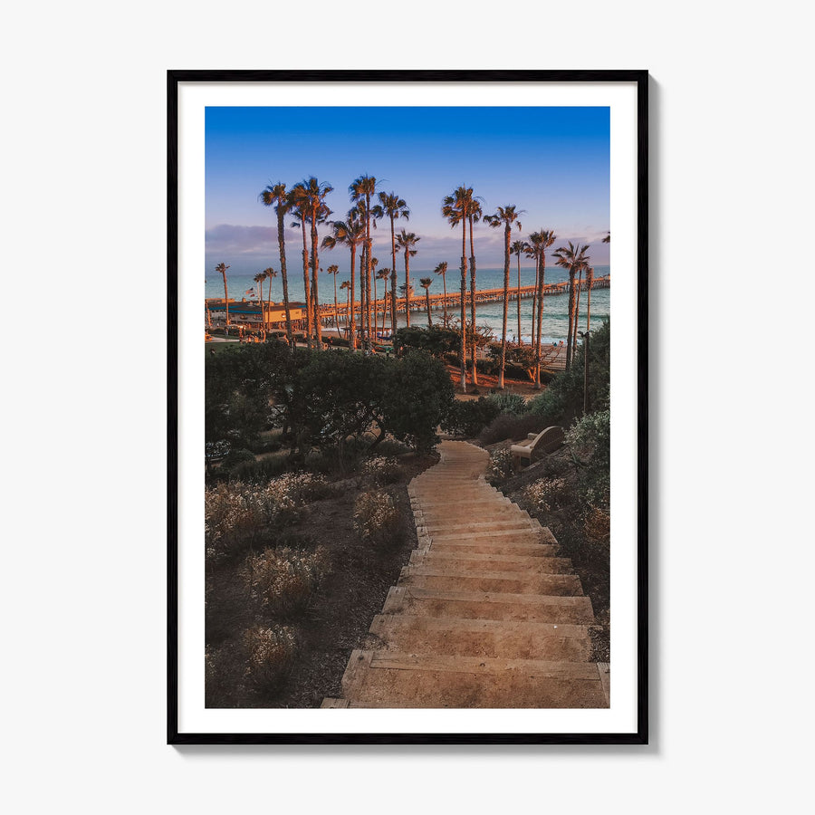 San Clemente Photo No 3 Poster, framed poster mockup, white border